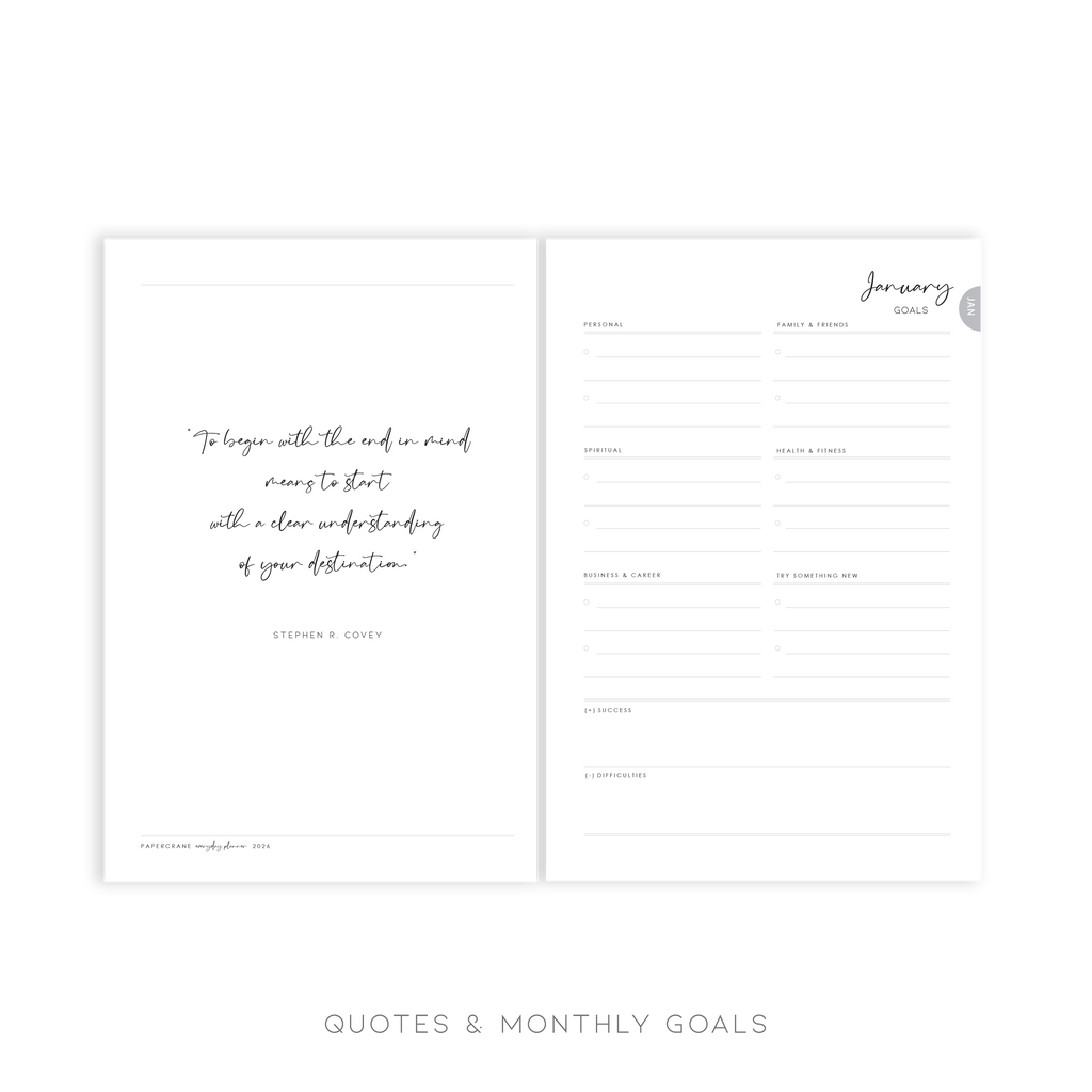 WEEKLY PLANNER 2026 - Zest of Life