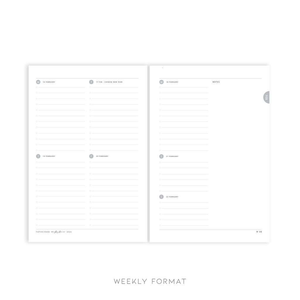 WEEKLY PLANNER 2026 - Zest of Life