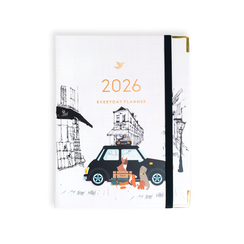 DAILY PLANNER 2026 - Roadtrip Paw-ty